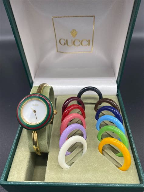 gucci change bezel 12 colors|gucci watch bezel identification.